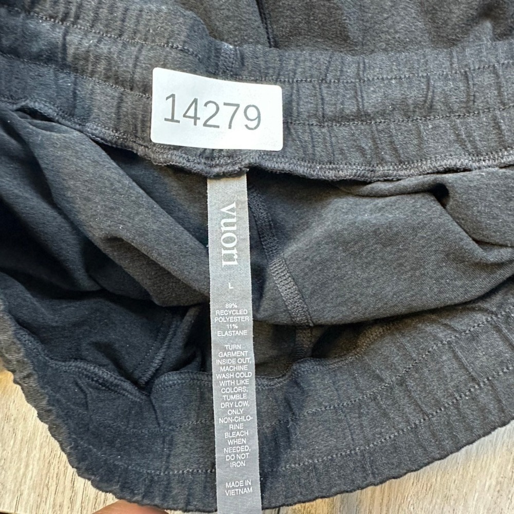 Vuori Performance Joggers Womens Large Gray Midnight Heather Relaxed fit Run Gym - Picture 8 of 11